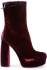 MIU MIU Leather-trimmed velvet ankle boots